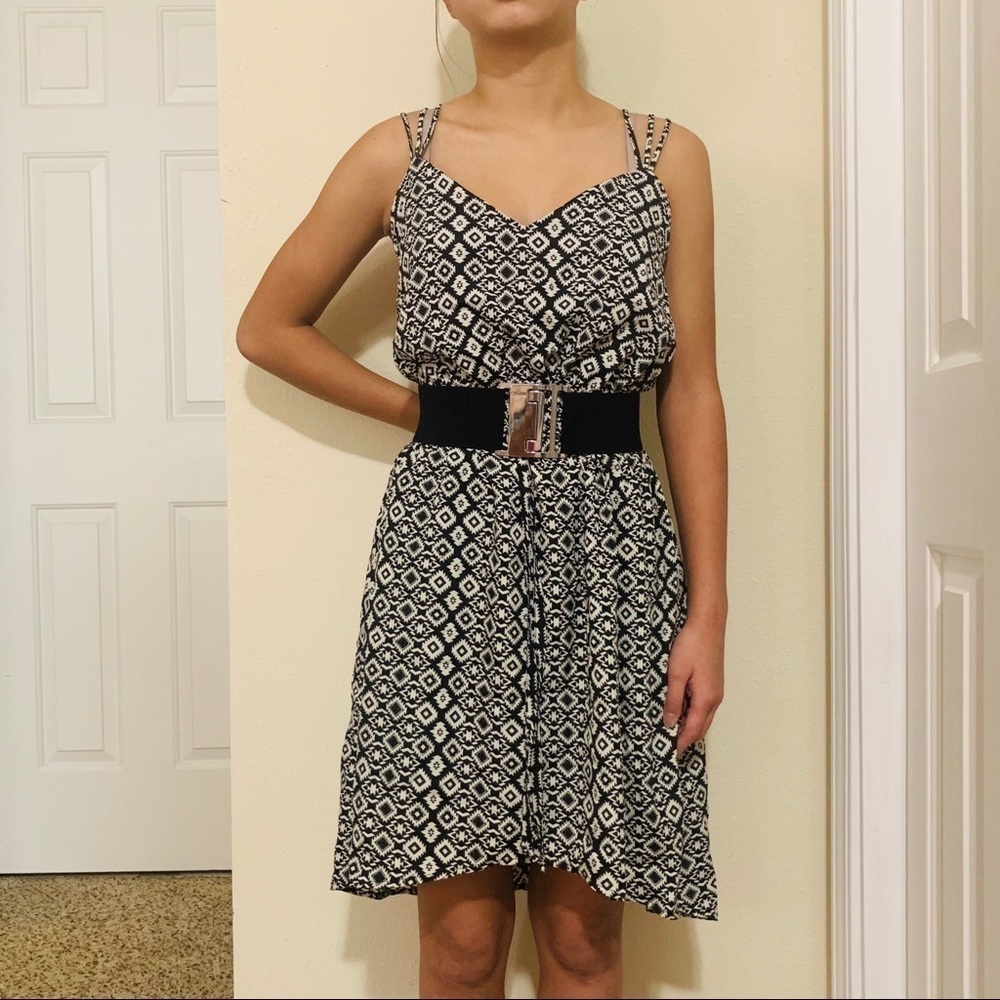 BEBOP crisscross back mini dress womens size S